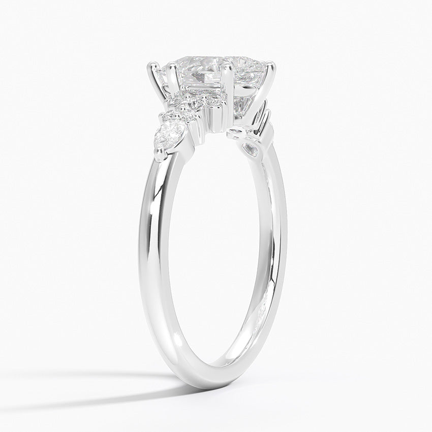 ecomposer-view with diamond shape-pear, ecomposer-size-1-ct, ecomposer-metal type-white-gold-18k