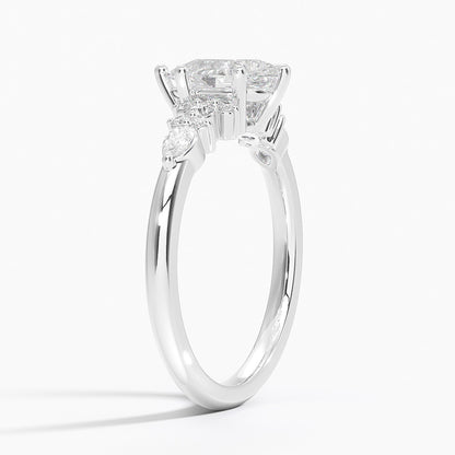 ecomposer-view with diamond shape-pear, ecomposer-size-1-ct, ecomposer-metal type-white-gold-18k