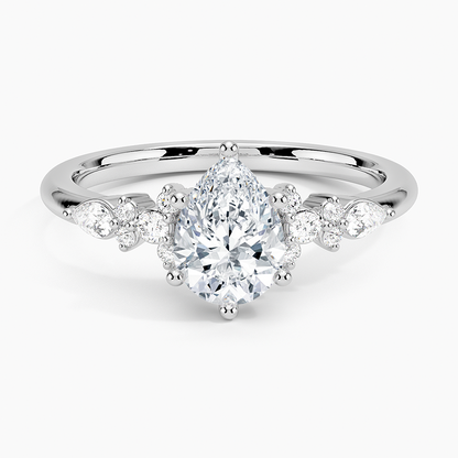 ecomposer-view with diamond shape-pear, ecomposer-size-1-ct, ecomposer-metal type-white-gold-18k