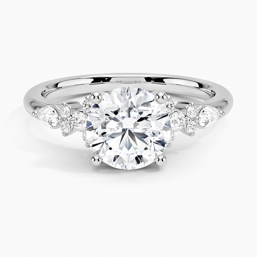 ecomposer-view with diamond shape-round, ecomposer-size-1.5-ct, ecomposer-metal type-white-gold-18k