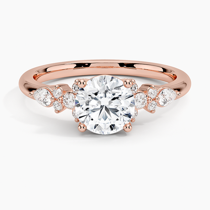 ecomposer-view with diamond shape-round, ecomposer-size-1-ct, ecomposer-metal type-rose-gold-18k