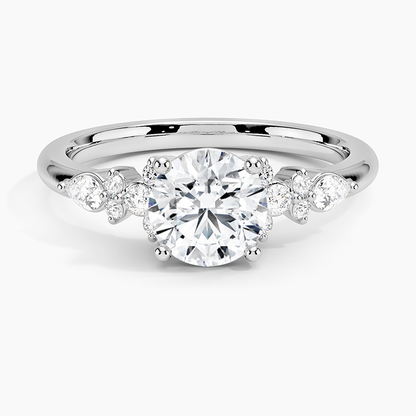 ecomposer-view with diamond shape-round, ecomposer-size-1-ct, ecomposer-metal type-white-gold-18k
