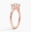 ecomposer-view with diamond shape-round, ecomposer-size-2-ct, ecomposer-size-2.5-ct, ecomposer-size-3-ct, ecomposer-metal type-rose-gold-18k