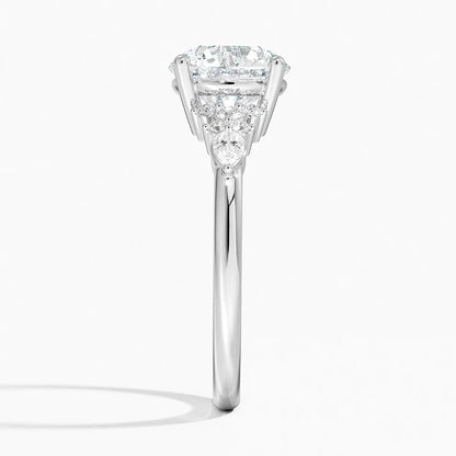 ecomposer-view with diamond shape-round, ecomposer-size-2-ct, ecomposer-size-2.5-ct, ecomposer-size-3-ct, ecomposer-metal type-white-gold-18k