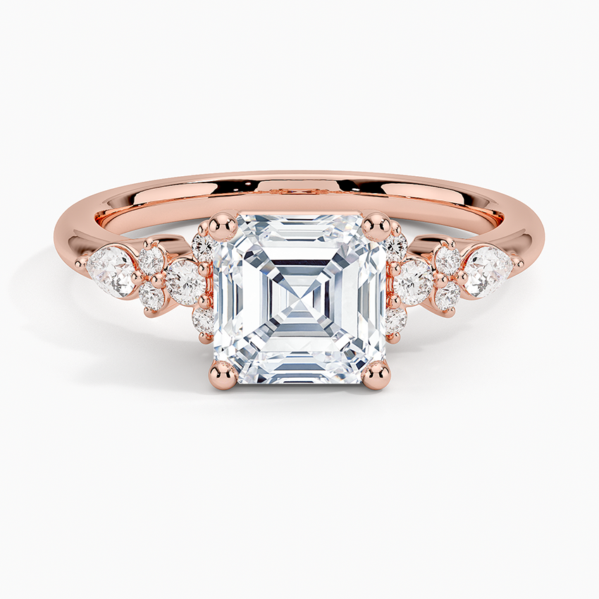 ecomposer-view with diamond shape-asscher, ecomposer-size-1.5-ct, ecomposer-metal type-rose-gold-18k