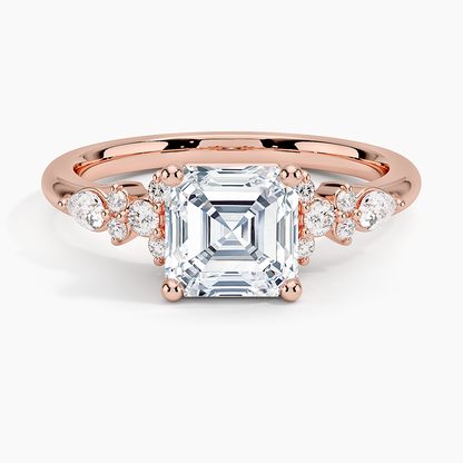 ecomposer-view with diamond shape-asscher, ecomposer-size-1.5-ct, ecomposer-metal type-rose-gold-18k