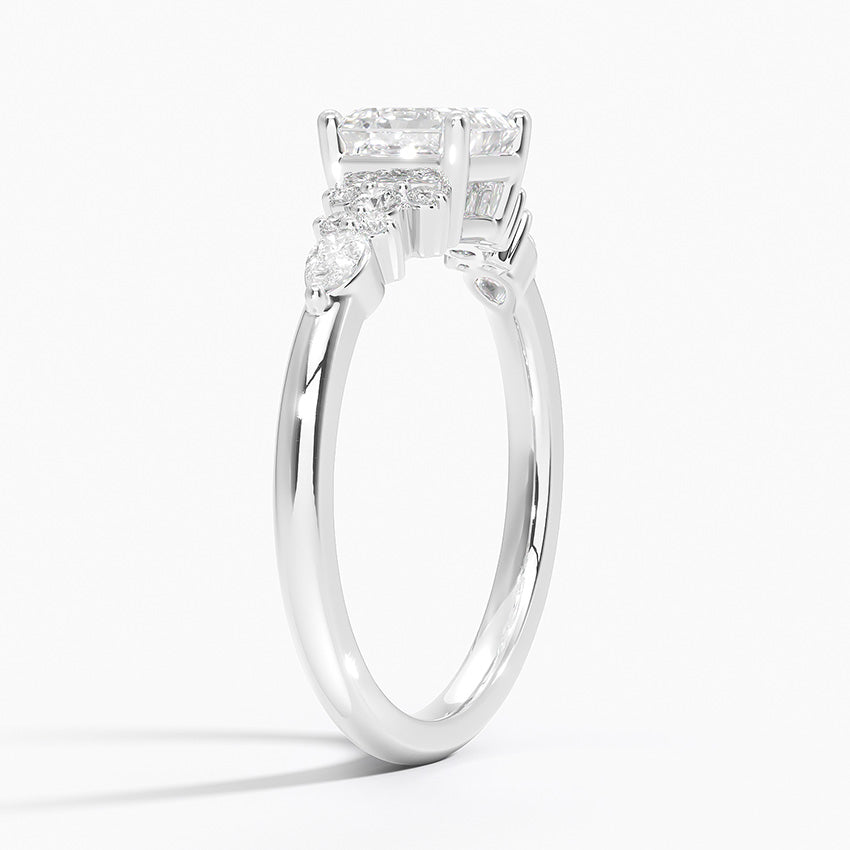 ecomposer-view with diamond shape-asscher, ecomposer-size-1-ct, ecomposer-metal type-white-gold-18k