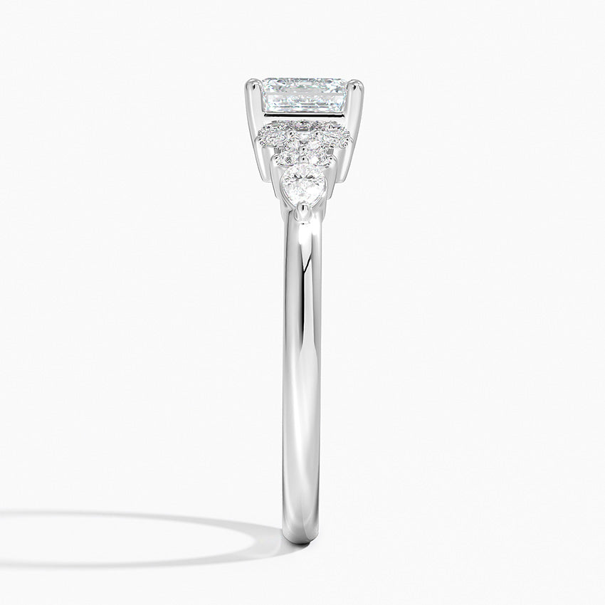 ecomposer-view with diamond shape-asscher, ecomposer-size-1-ct, ecomposer-metal type-white-gold-18k
