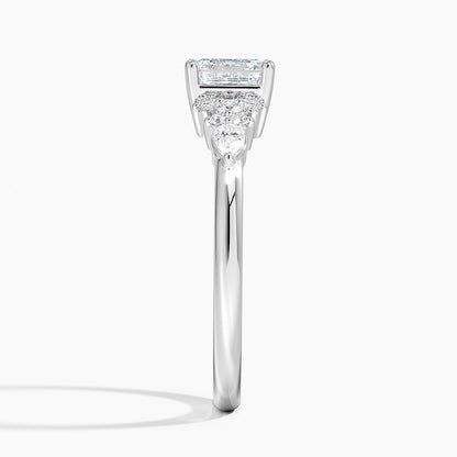 ecomposer-view with diamond shape-asscher, ecomposer-size-1-ct, ecomposer-metal type-white-gold-18k