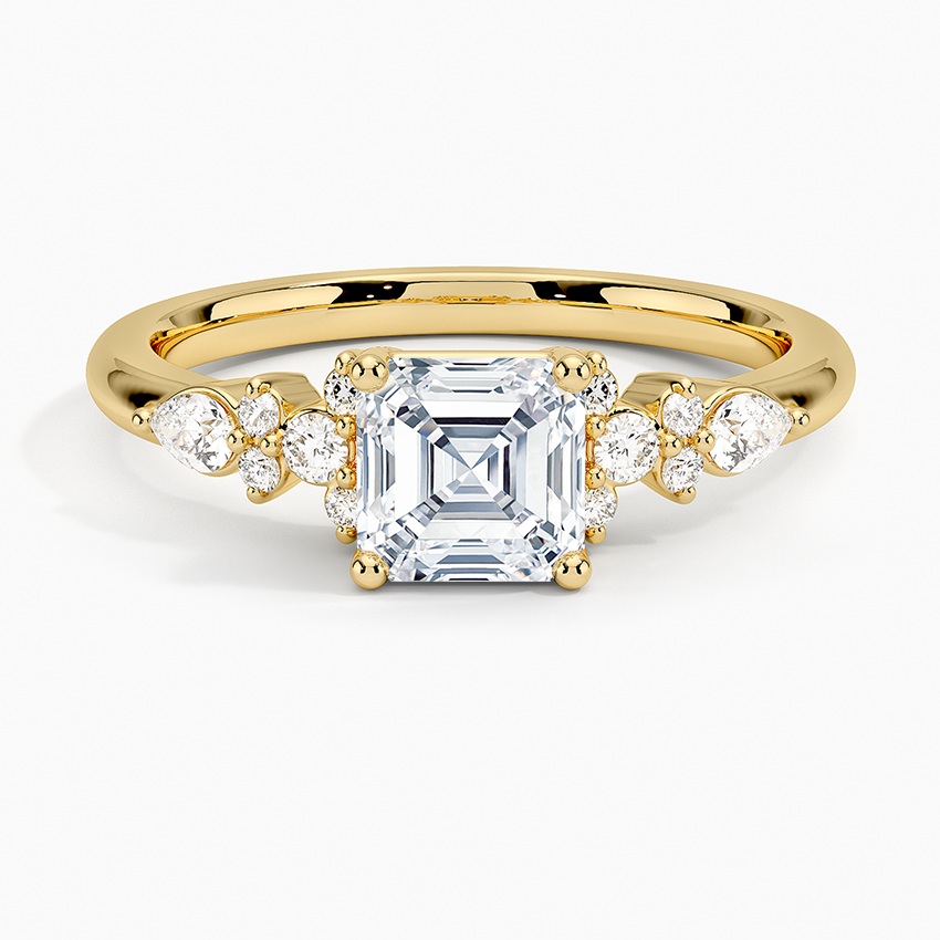 ecomposer-view with diamond shape-asscher, ecomposer-size-1-ct, ecomposer-metal type-yellow-gold-18k