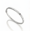 Astoria Round Flush Set Lab Diamond ( 1 ct. tw) Bangle Bracelet 18K Gold