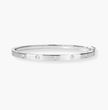 Astoria Round Flush Set Lab Diamond ( 1 ct. tw) Bangle Bracelet 18K Gold