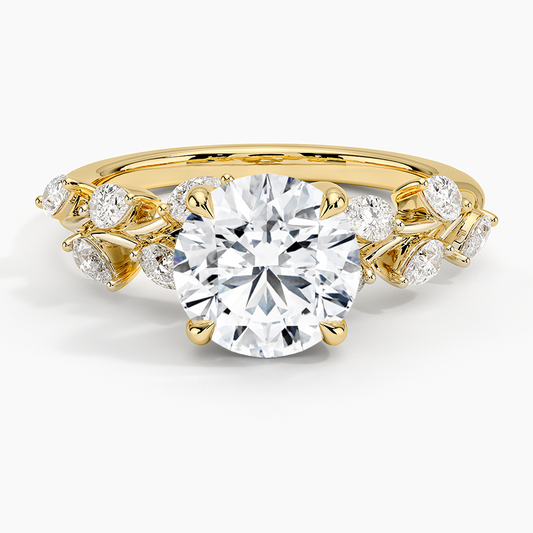 ecomposer-view with diamond shape-round, ecomposer-size-1-ct, ecomposer-size-1.5-ct, ecomposer-size-2-ct, ecomposer-size-2.5-ct, ecomposer-size-3-ct, ecomposer-metal type-yellow-gold-18k
