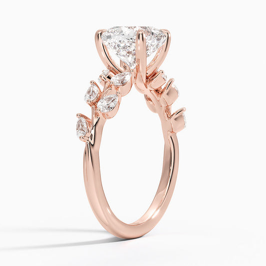 ecomposer-view with diamond shape-cushion, ecomposer-size-1-ct, ecomposer-size-1.5-ct, ecomposer-size-2-ct, ecomposer-size-2.5-ct, ecomposer-size-3-ct, ecomposer-metal type-rose-gold-18k