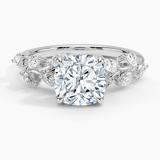 ecomposer-view with diamond shape-cushion, ecomposer-size-1-ct, ecomposer-size-1.5-ct, ecomposer-size-2-ct, ecomposer-size-2.5-ct, ecomposer-size-3-ct, ecomposer-metal type-white-gold-18k