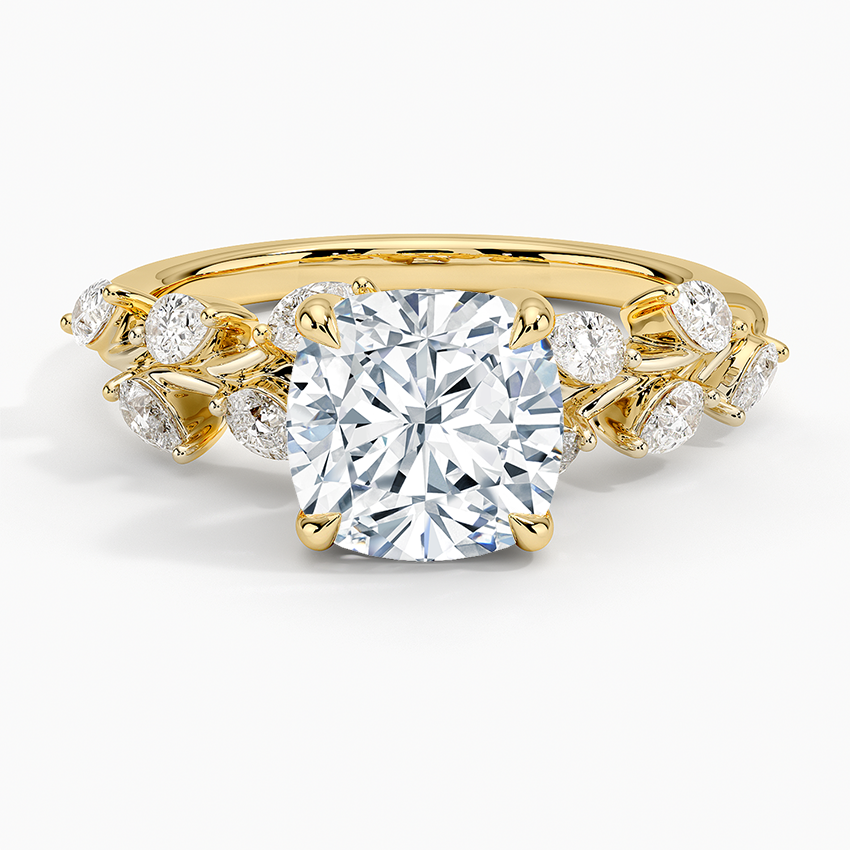 ecomposer-view with diamond shape-cushion, ecomposer-size-1-ct, ecomposer-size-1.5-ct, ecomposer-size-2-ct, ecomposer-size-2.5-ct, ecomposer-size-3-ct, ecomposer-metal type-yellow-gold-18k