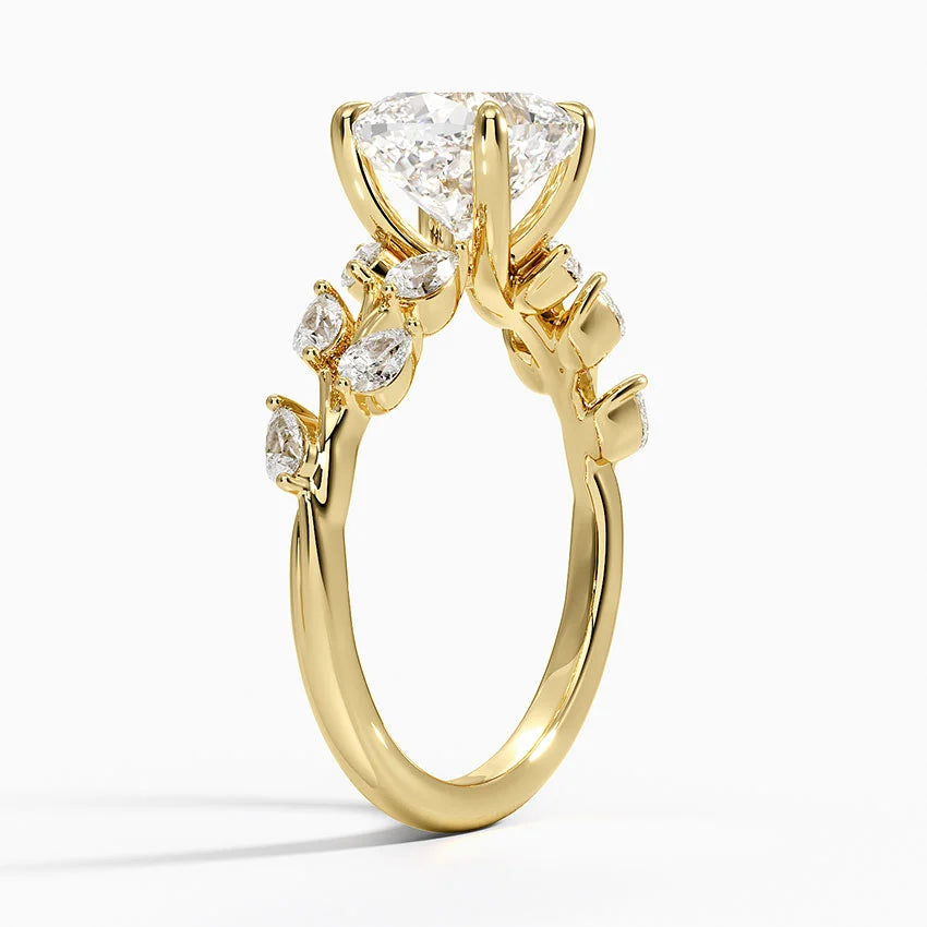 ecomposer-view with diamond shape-cushion, ecomposer-size-1-ct, ecomposer-size-1.5-ct, ecomposer-size-2-ct, ecomposer-size-2.5-ct, ecomposer-size-3-ct, ecomposer-metal type-yellow-gold-18k