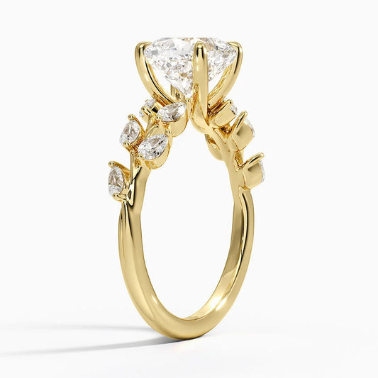 ecomposer-view with diamond shape-cushion, ecomposer-size-1-ct, ecomposer-size-1.5-ct, ecomposer-size-2-ct, ecomposer-size-2.5-ct, ecomposer-size-3-ct, ecomposer-metal type-yellow-gold-18k