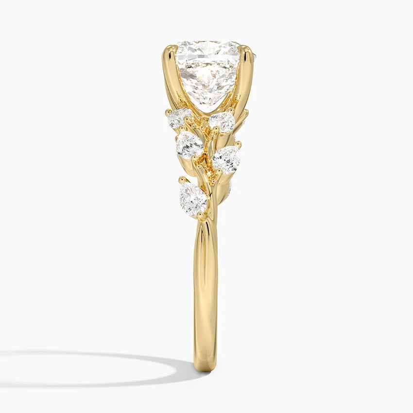 ecomposer-view with diamond shape-cushion, ecomposer-size-1-ct, ecomposer-size-1.5-ct, ecomposer-size-2-ct, ecomposer-size-2.5-ct, ecomposer-size-3-ct, ecomposer-metal type-yellow-gold-18k