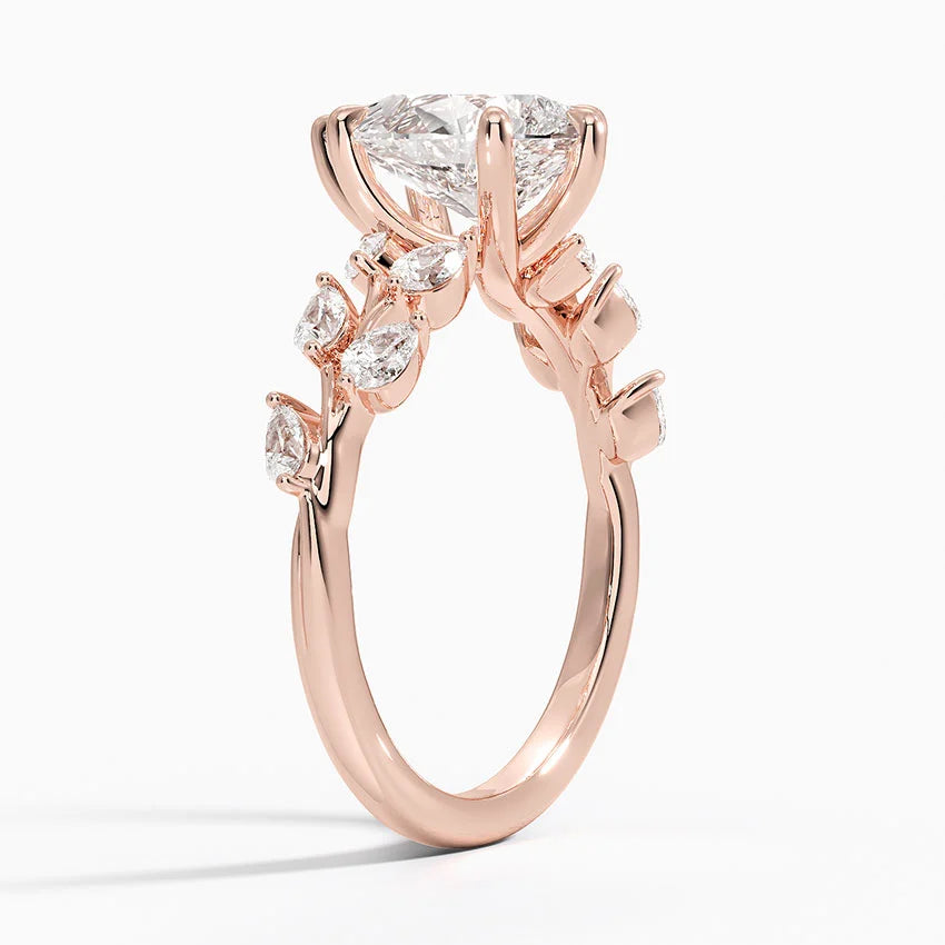 ecomposer-view with diamond shape-pear, ecomposer-size-1-ct, ecomposer-size-1.5-ct, ecomposer-size-2-ct, ecomposer-size-2.5-ct, ecomposer-size-3-ct, ecomposer-metal type-rose-gold-18k