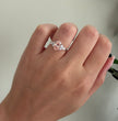 Felwa 1 Carat Pink Lab Grown Diamond Custom Ring in 18k Gold