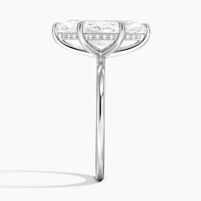 ecomposer-view with diamond shape-marquise, ecomposer-metal type-white-gold-18k