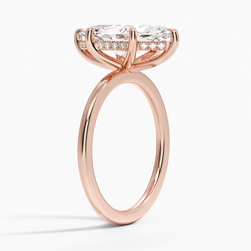 ecomposer-view with diamond shape-marquise, ecomposer-metal type-rose-gold-18k