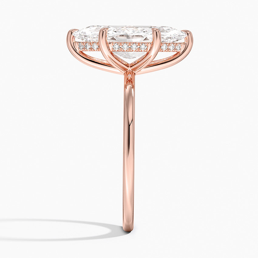 ecomposer-view with diamond shape-marquise, ecomposer-metal type-rose-gold-18k