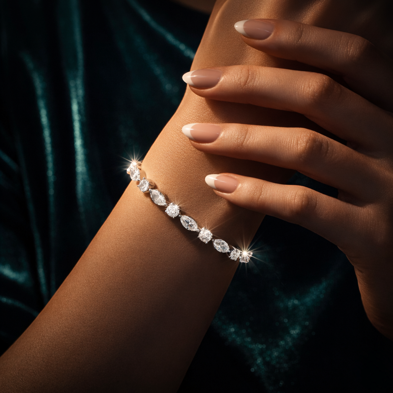 45 Carat Monique High Jewelry Bridal Lab-Grown Diamond Set 18K White Gold