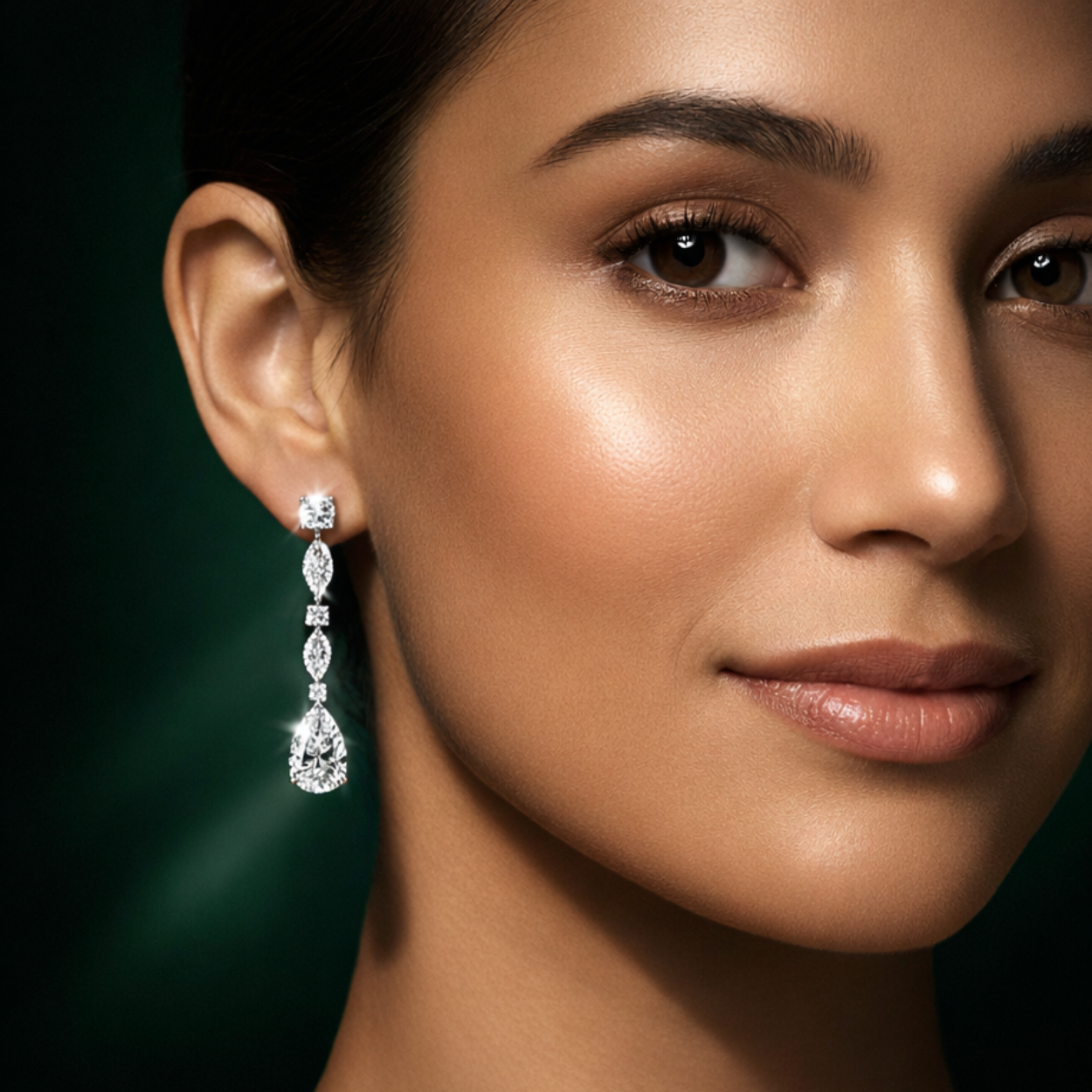 45 Carat Monique High Jewelry Bridal Lab-Grown Diamond Set 18K White Gold