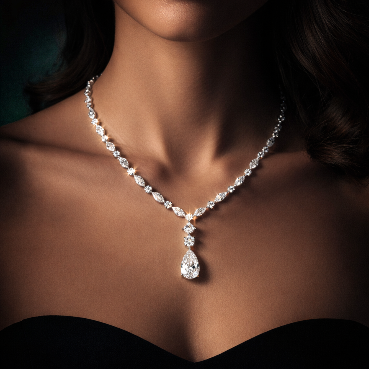 45 Carat Monique High Jewelry Bridal Lab-Grown Diamond Set 18K White Gold