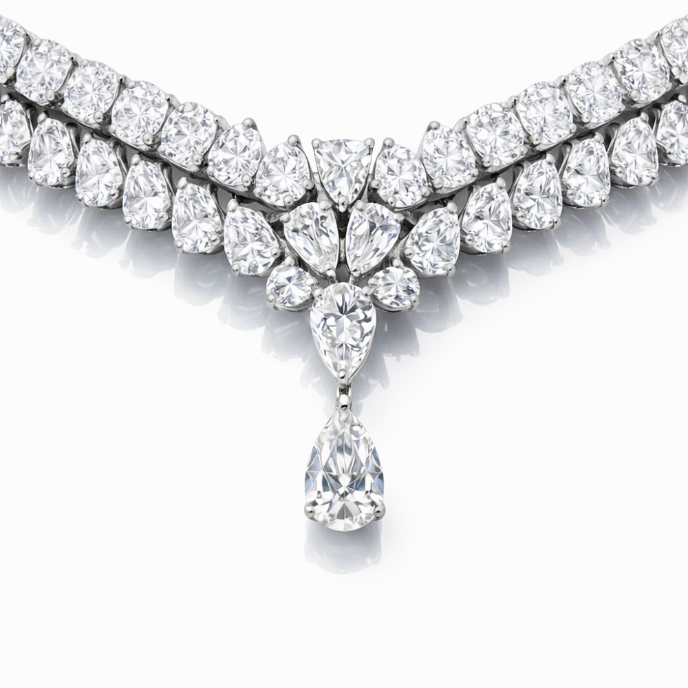 Jacqueline High Jewellery Lab Diamond (65 ct. total ) Necklace (16 in.) 18K White Gold