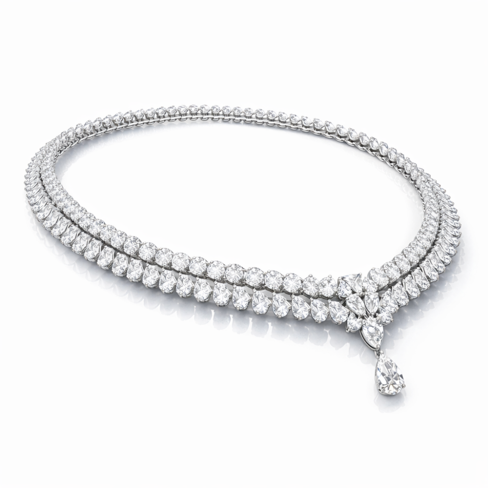 Jacqueline High Jewellery Lab Diamond (65 ct. total ) Necklace (16 in.) 18K White Gold