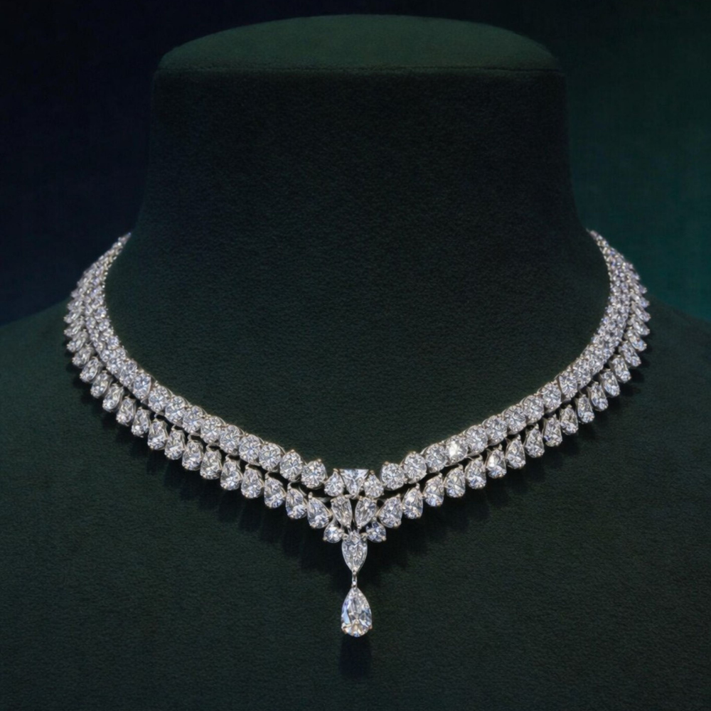 Jacqueline High Jewellery Lab Diamond (65 ct. total ) Necklace (16 in.) 18K White Gold
