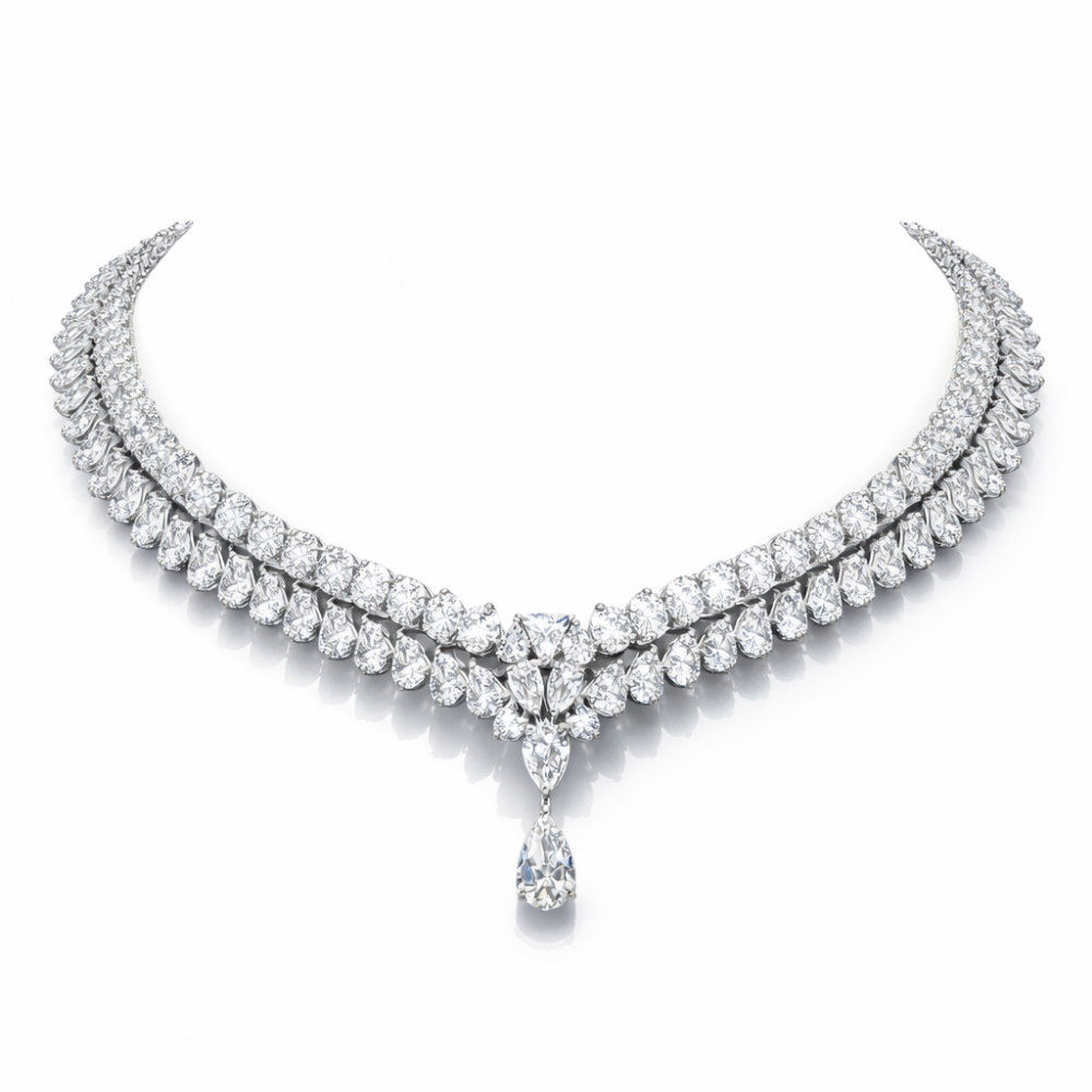 Jacqueline High Jewellery Lab Diamond (65 ct. total ) Necklace (16 in.) 18K White Gold