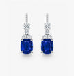 41 Carat Set Evetty High Jewellery Lab Diamond (41 Carat) and Sapphire Necklace (16 in.) and Earrings in 18K White Gold