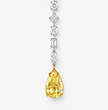 Sabina Necklace and Earrings Set (28 Carat) Multi-Shape Lab-Grown Diamond High Jewellery Set with Fancy Yellow Pear-Shaped Diamonds in 18K White Gold