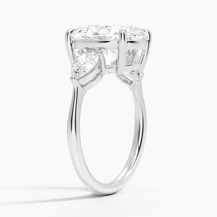 ecomposer-view with diamond shape-oval, ecomposer-metal type-white-gold-18k