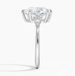 Accented Pear 2 carat lab diamond center stone + side stones