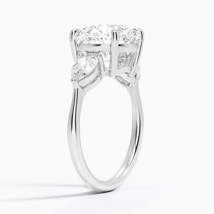 ecomposer-view with diamond shape-round, ecomposer-metal type-white-gold-18k