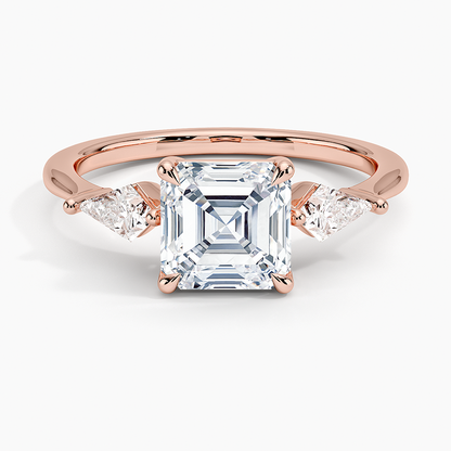 ecomposer-view with diamond shape-asscher,ecomposer-size-1.5-ct,ecomposer-metal type-rose-gold-18k