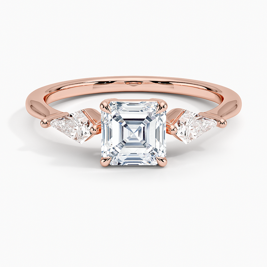 ecomposer-view with diamond shape-asscher,ecomposer-size-1-ct,ecomposer-metal type-rose-gold-18k