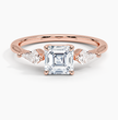 ecomposer-view with diamond shape-asscher,ecomposer-size-1-ct,ecomposer-metal type-rose-gold-18k