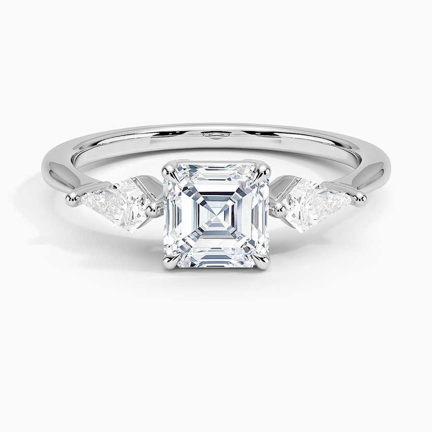 ecomposer-view with diamond shape-asscher,ecomposer-size-1-ct,ecomposer-metal type-white-gold-18k