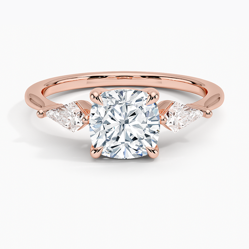 ecomposer-view with diamond shape-cushion,ecomposer-size-1.5-ct,ecomposer-metal type-rose-gold-18k