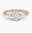 ecomposer-view with diamond shape-cushion,ecomposer-size-1-ct,ecomposer-metal type-rose-gold-18k