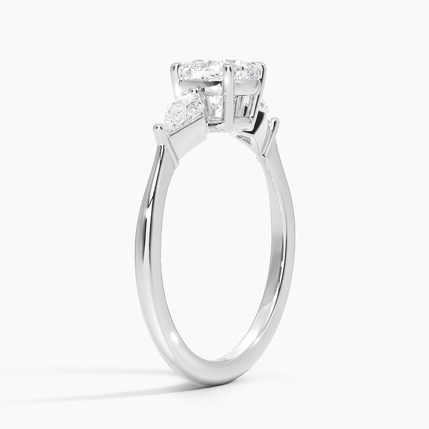 ecomposer-view with diamond shape-cushion,ecomposer-size-1-ct,ecomposer-metal type-white-gold-18k