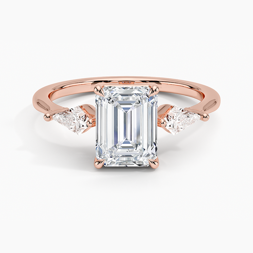 ecomposer-view with diamond shape-emerald,ecomposer-size-1.5-ct,ecomposer-metal type-rose-gold-18k