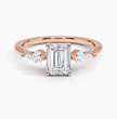 ecomposer-view with diamond shape-emerald,ecomposer-size-1-ct,ecomposer-metal type-rose-gold-18k