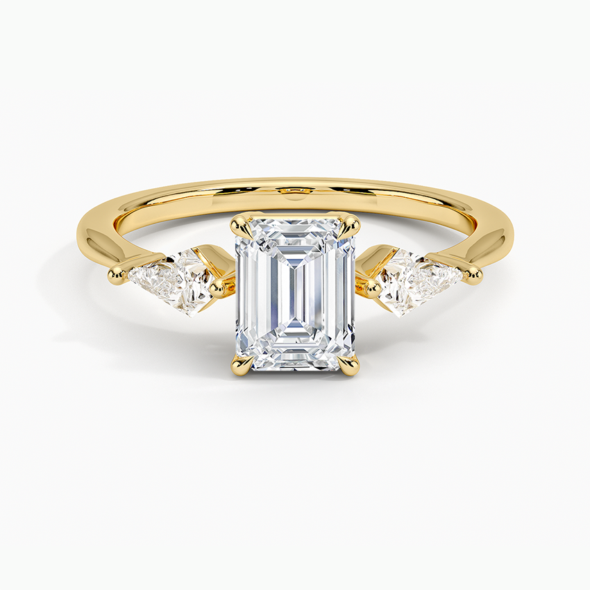 ecomposer-view with diamond shape-emerald,ecomposer-size-1-ct,ecomposer-metal type-yellow-gold-18k